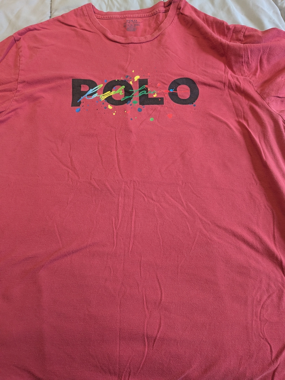 Polo by Ralph Lauren Classic Fit Tee in Coral